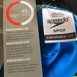 Speedo Swim - Speedo Endurance Lite multi colored swim top NWT Speedo Swim - Speedo Endurance Lite multi colored swim top NWT